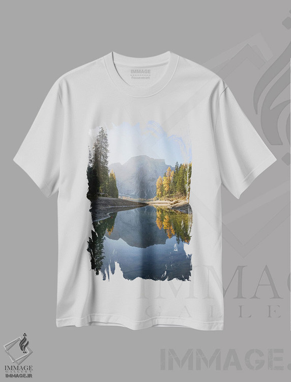 تیشرت طرح دار دریاچهٔ براایس، مدیوم اثر استیو برکلی | immage.ir