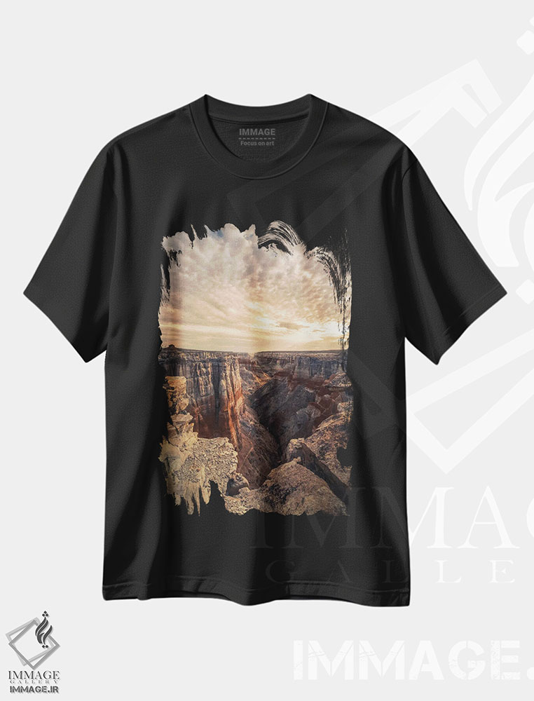 تیشرت طرح دار طلوع دره معدن زغال سنگ VII، مدیوم اثر استیو برکلی | فروشگاه ایماژ