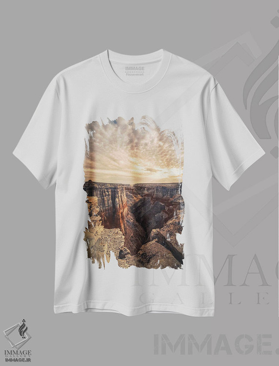 تیشرت طرح دار طلوع دره معدن زغال سنگ VII، مدیوم اثر استیو برکلی | immage.ir