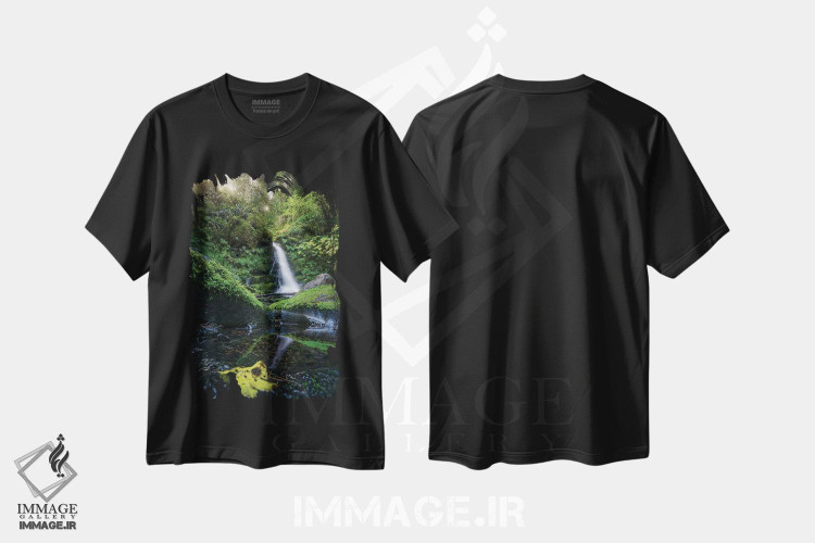 تیشرت طرح دار آبشار پله ای II، مدیوم اثر استیو برکلی | immage.ir