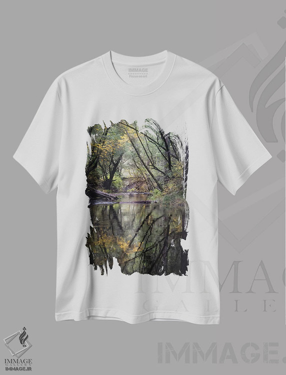 تیشرت طرح دار انعکاس های پاییزی، مدیوم اثر استیو برکلی | immage.ir