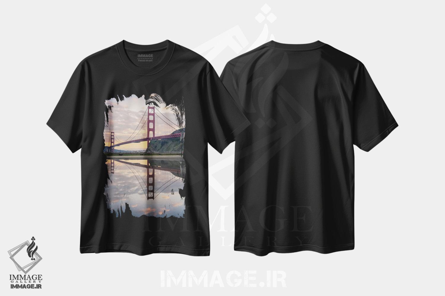 تیشرت طرح دار برکه طلایی V، مدیوم اثر استیو برکلی | فروشگاه ایماژ