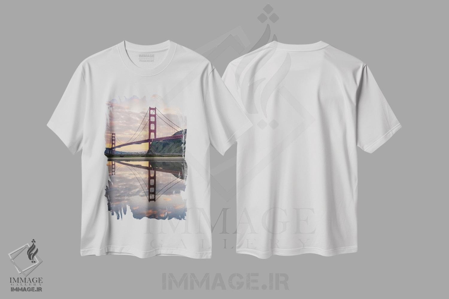 تیشرت طرح دار برکه طلایی V، مدیوم اثر استیو برکلی | immage.ir