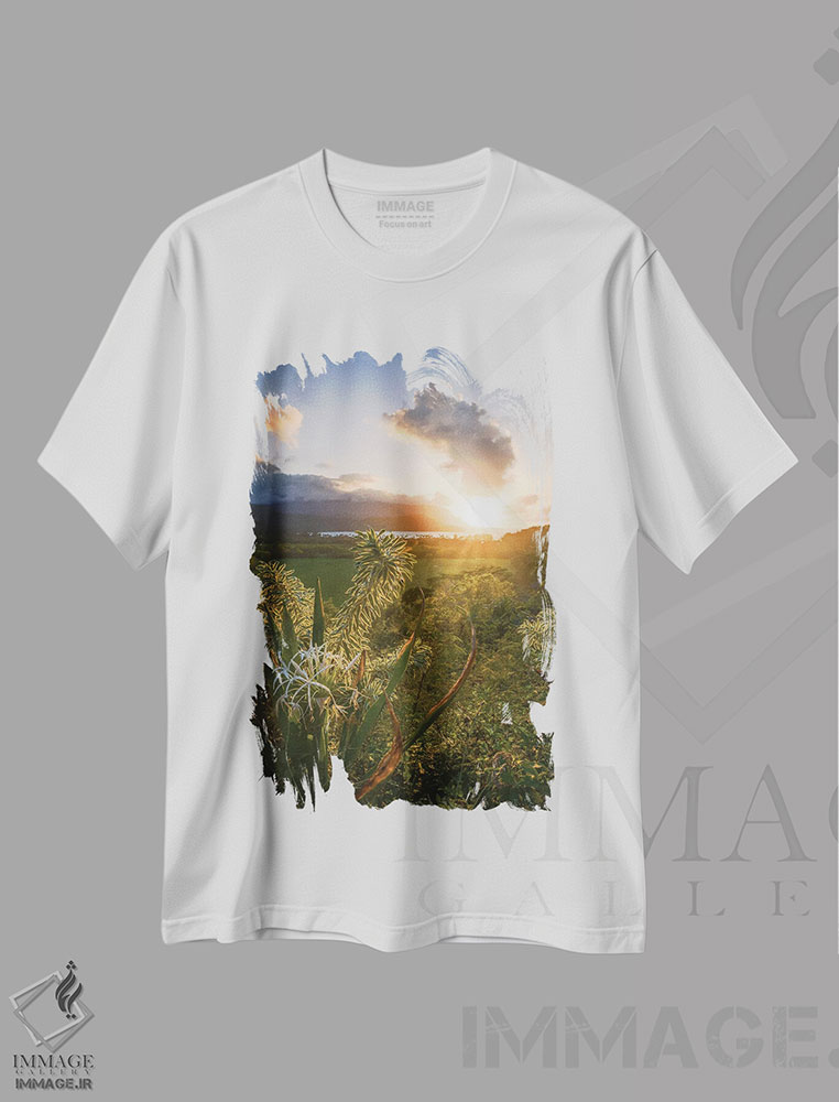 تیشرت طرح دار چشم انداز دره کالالاو II، مدیوم اثر استیو برکلی | immage.ir
