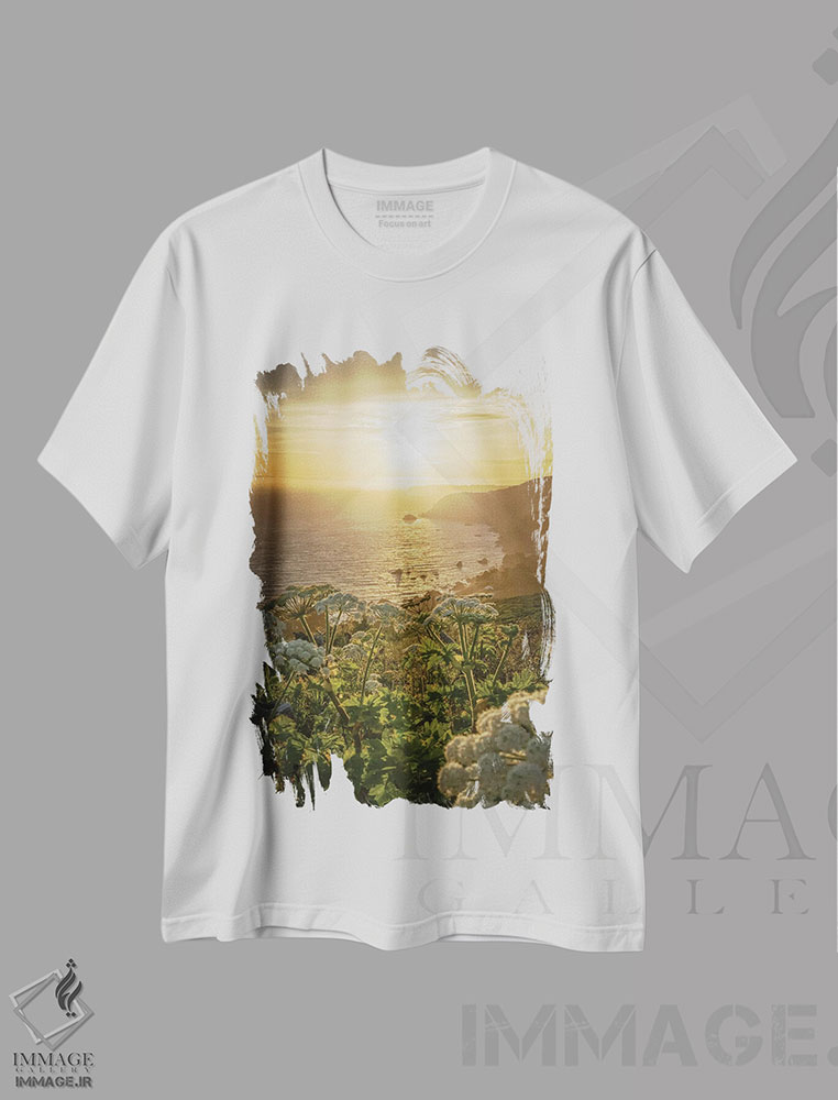 تیشرت طرح دار بزرگراه ساحل اقیانوس آرام، مدیوم اثر استیو برکلی | immage.ir