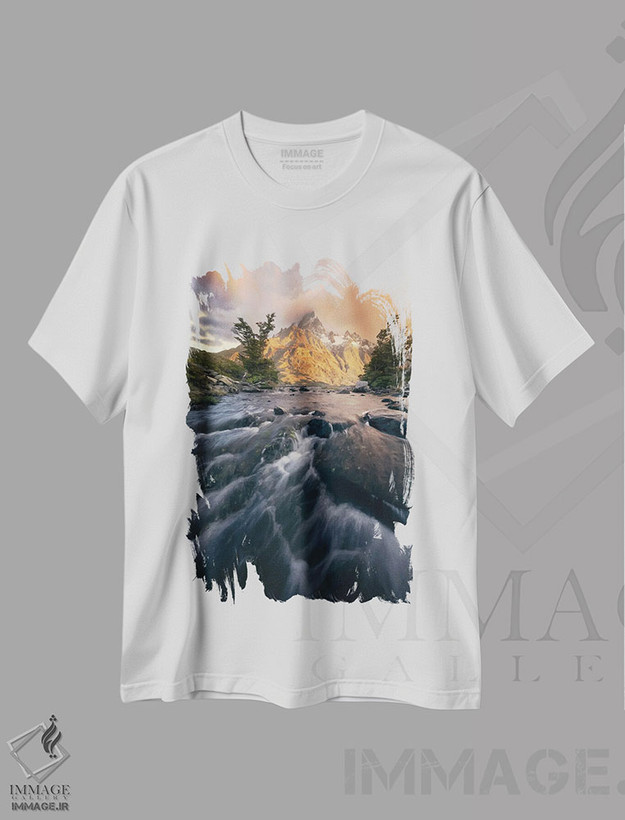 تیشرت طرح دار پاین گرانده، مدیوم اثر استیو برکلی | فروشگاه ایماژ