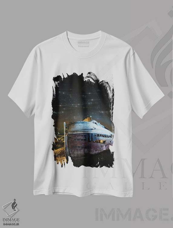 تیشرت طرح دار کشتی شکسته پوینت ریِز، مدیوم اثر استیو برکلی | immage.ir