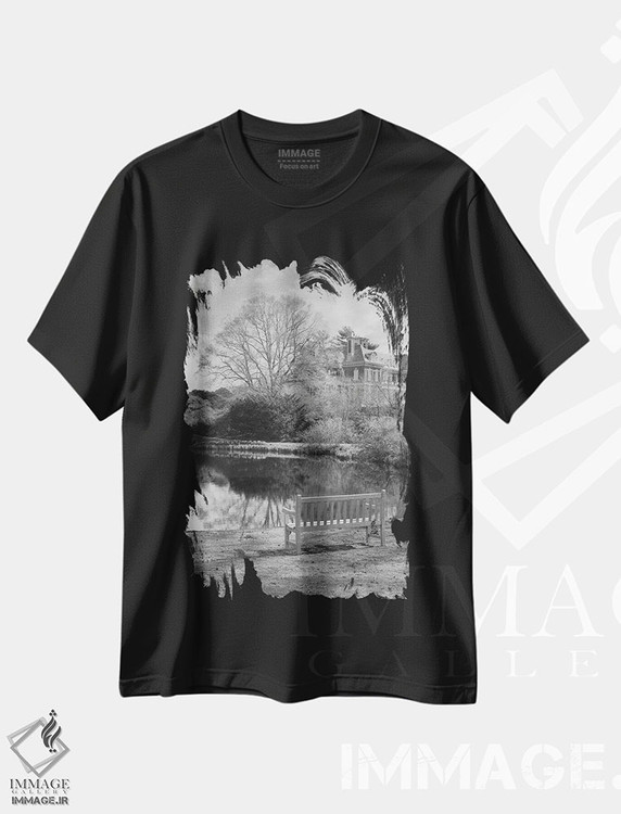 تیشرت طرح دار مجموعه بلوط ساحلی LXIII، عکاسی سیاه و سفید اثر آلن بلاوشتاین | فروشگاه ایماژ