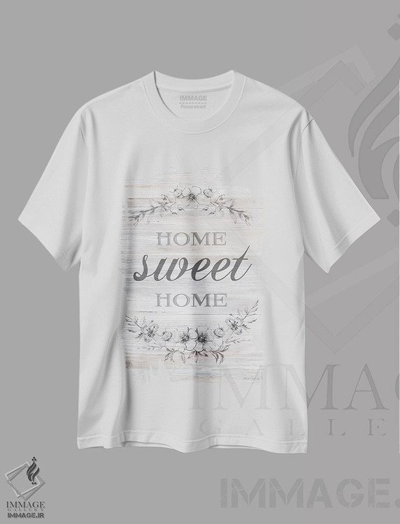 تیشرت طرح دار خانه عزیز من، دکور کلبه و لژ اثر بلوبرد بارن | فروشگاه ایماژ