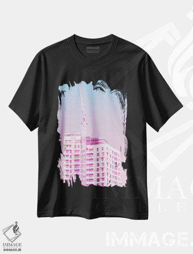 تیشرت طرح دار آسمان بی کران است، باربیکور اثر بلی | فروشگاه ایماژ