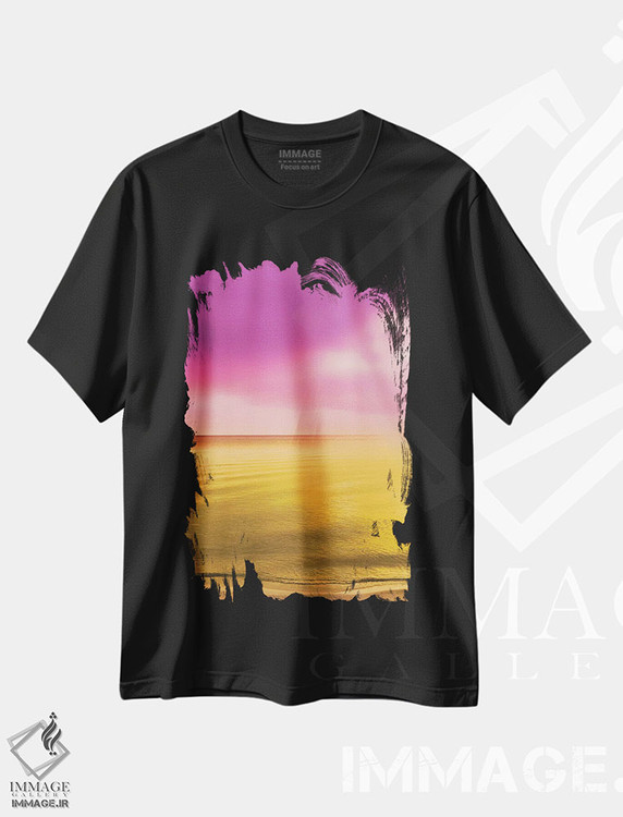تیشرت طرح دار موج، مدیوم اثر بلی | immage.ir