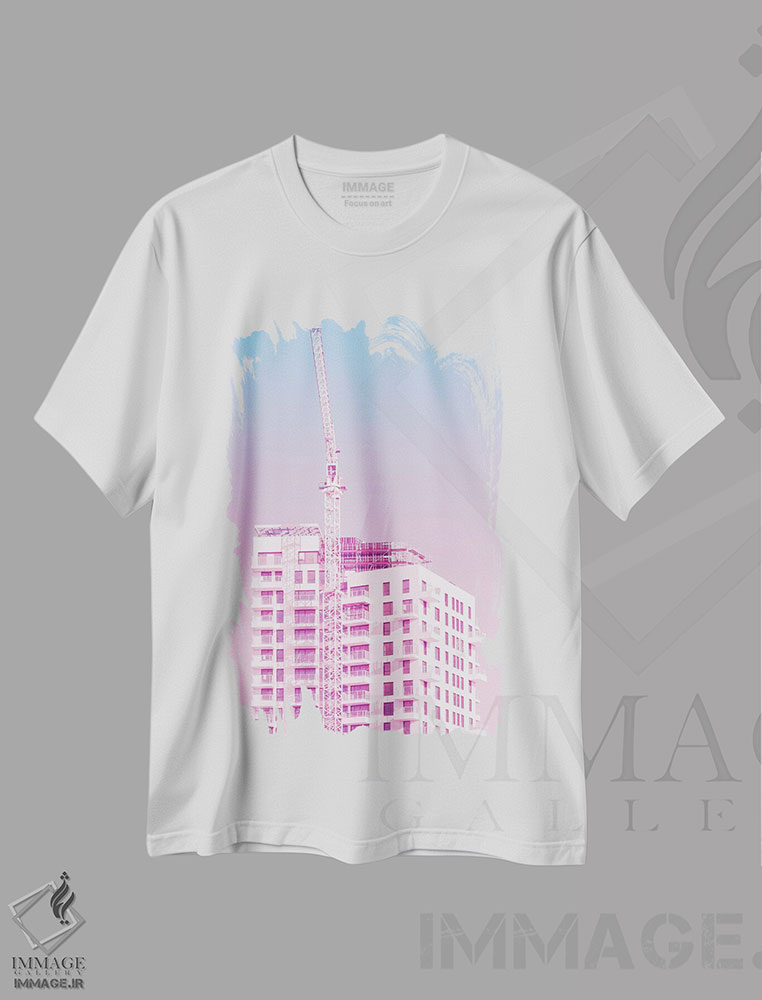 تیشرت طرح دار آسمان بی کران است، باربیکور اثر بلی | immage.ir