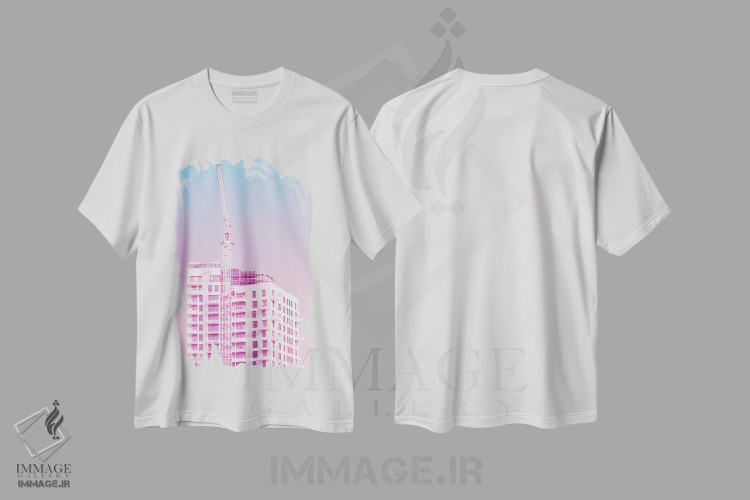 تیشرت طرح دار آسمان بی کران است، باربیکور اثر بلی | immage.ir