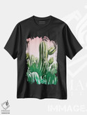 تیشرت طرح دار کاکتوس وحشی بیابانی، دکور بوهمی اثر بلی | فروشگاه ایماژ