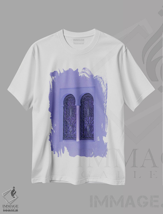 تیشرت طرح دار پنجره های شرقی، تزئینی اثر بلی | immage.ir