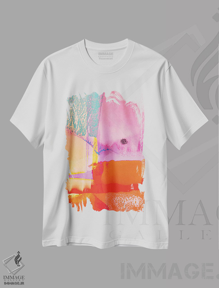 تیشرت طرح دار مدیتیشن لس آنجلس، آبستره اثر بلی | immage.ir
