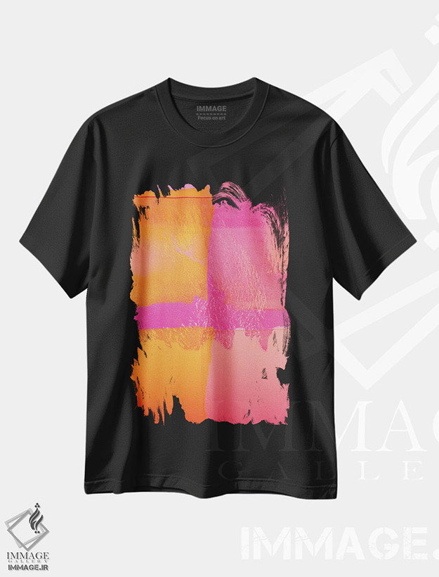 تیشرت طرح دار مدیتیشن میامی، آبستره اثر بلی | فروشگاه ایماژ