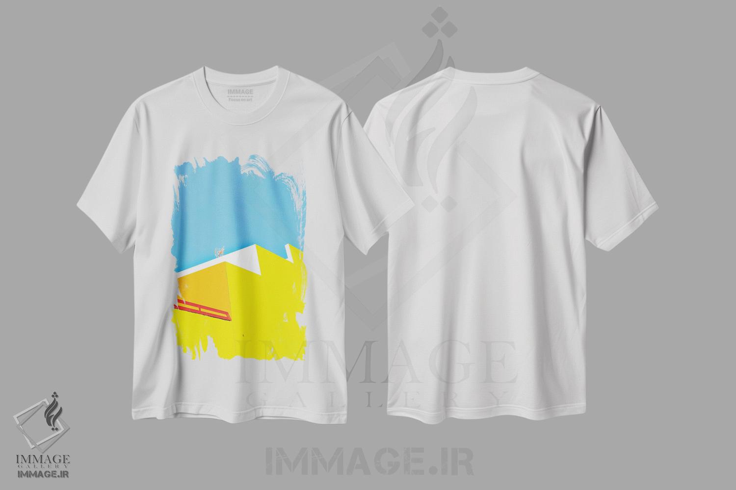 تیشرت طرح دار ارتباطات مدرن، تزئینی اثر بلی | immage.ir