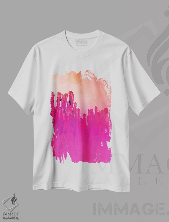 تیشرت طرح دار کاکتوس مادون قرمز، دکور بوهمی اثر بلی | immage.ir