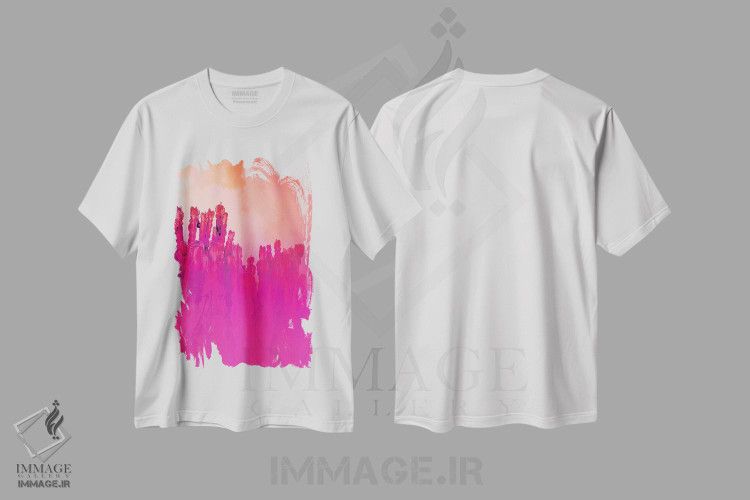 تیشرت طرح دار کاکتوس مادون قرمز، دکور بوهمی اثر بلی | immage.ir