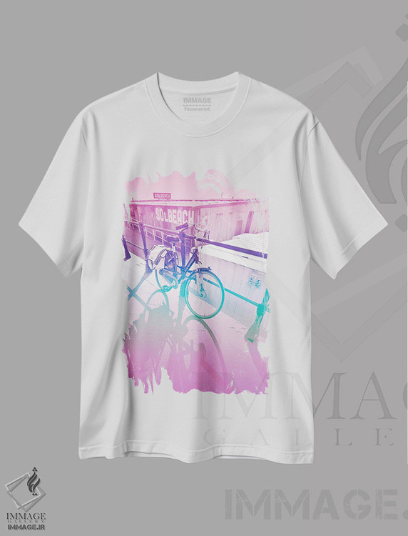 تیشرت طرح دار بیا دوچرخه سواری کنیم، تزئینی اثر بلی | فروشگاه ایماژ