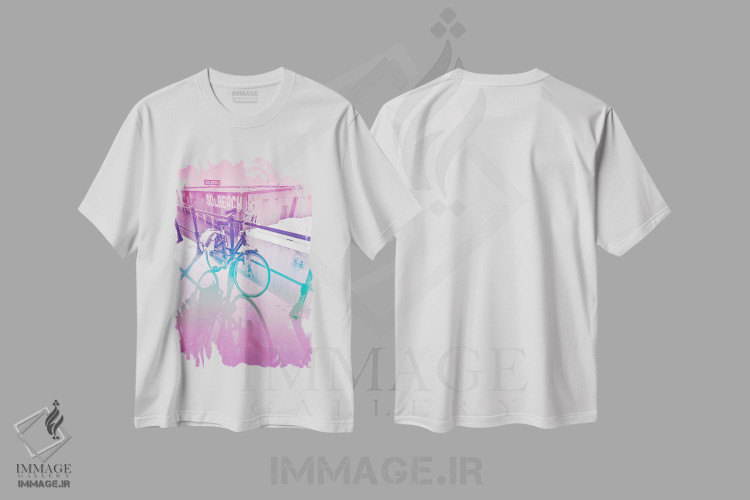 تیشرت طرح دار بیا دوچرخه سواری کنیم، تزئینی اثر بلی | فروشگاه ایماژ