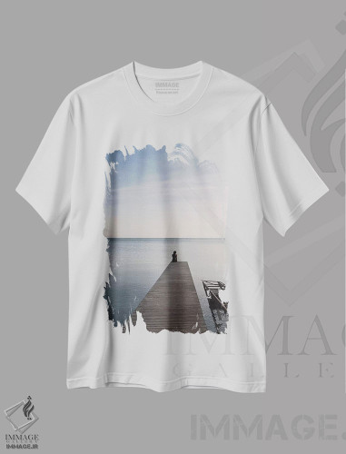 تیشرت طرح دار لحظهٔ مدیتیشن، مدیوم اثر بلی | فروشگاه ایماژ