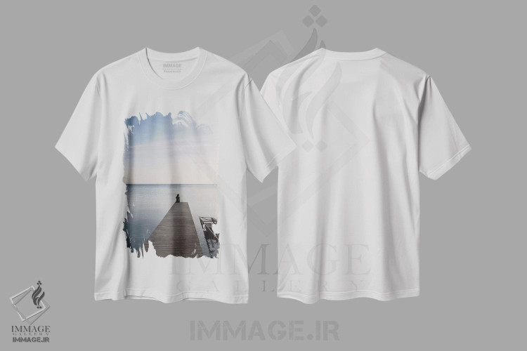 تیشرت طرح دار لحظهٔ مدیتیشن، مدیوم اثر بلی | فروشگاه ایماژ