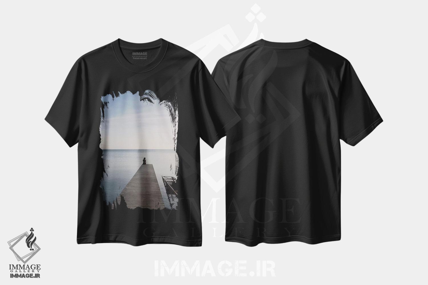 تیشرت طرح دار لحظهٔ مدیتیشن، مدیوم اثر بلی | immage.ir