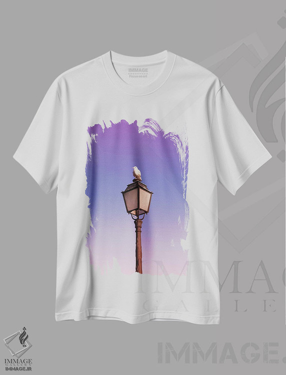 تیشرت طرح دار مرغ دریایی، مدیوم اثر بلی | immage.ir