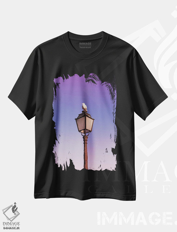 تیشرت طرح دار مرغ دریایی، مدیوم اثر بلی | فروشگاه ایماژ