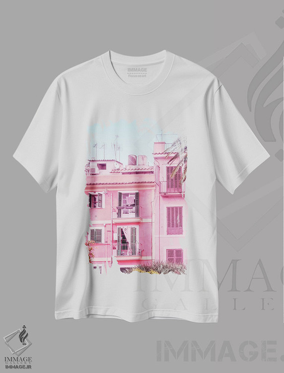 تیشرت طرح دار بهشت تابستانی، باربیکور اثر بلی | فروشگاه ایماژ
