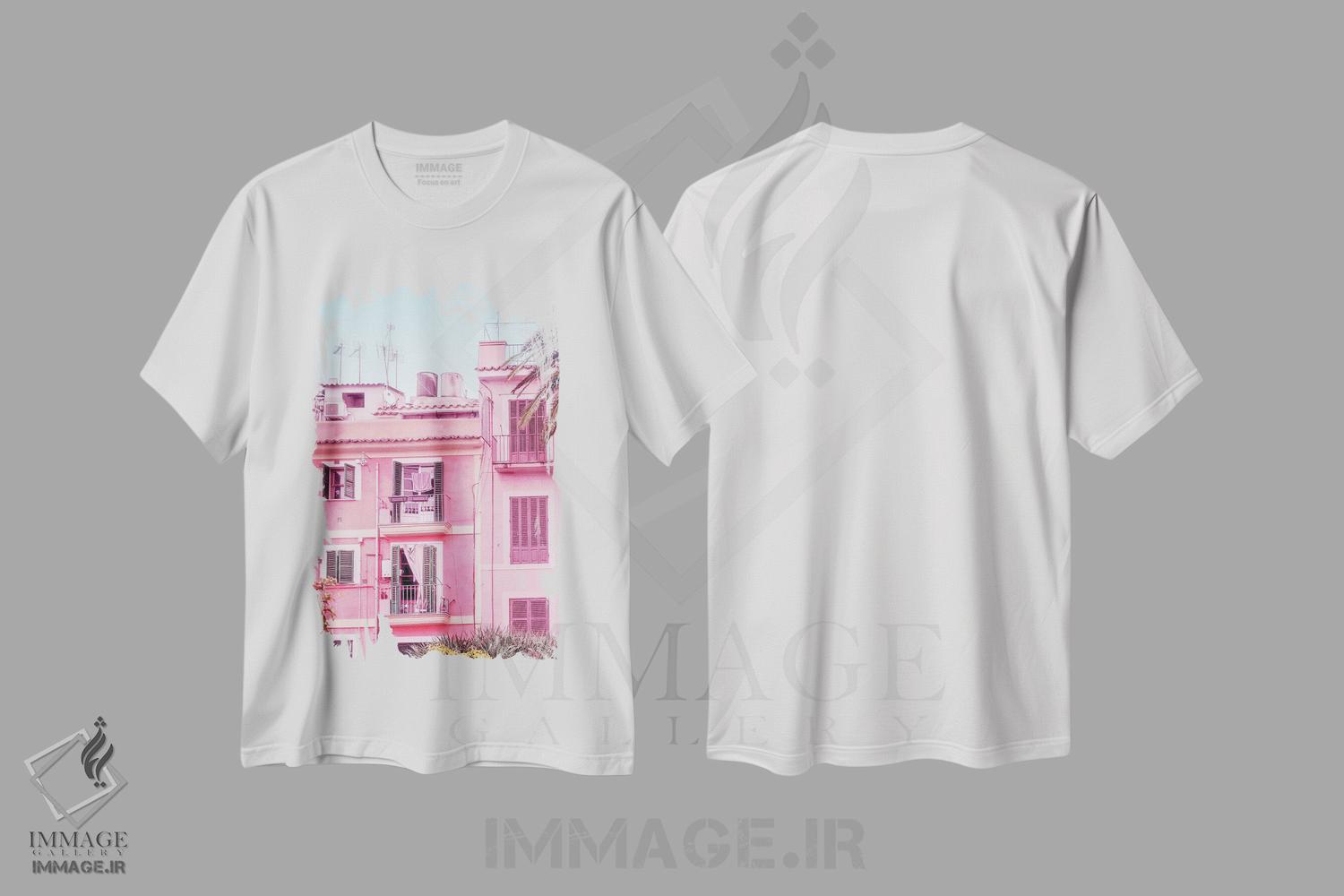 تیشرت طرح دار بهشت تابستانی، باربیکور اثر بلی | فروشگاه ایماژ