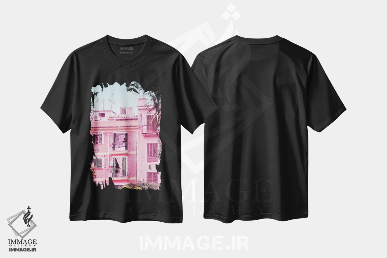 تیشرت طرح دار بهشت تابستانی، باربیکور اثر بلی | immage.ir