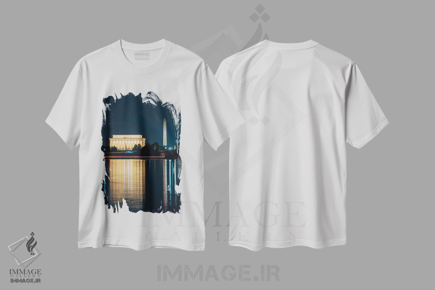 تیشرت طرح دار لینکلن و واشینگتن I، مدیوم اثر جان بیلوس | immage.ir