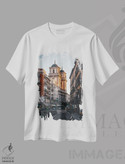 تیشرت طرح دار معماری مادرید III، مدیوم اثر جان بیلوس | فروشگاه ایماژ