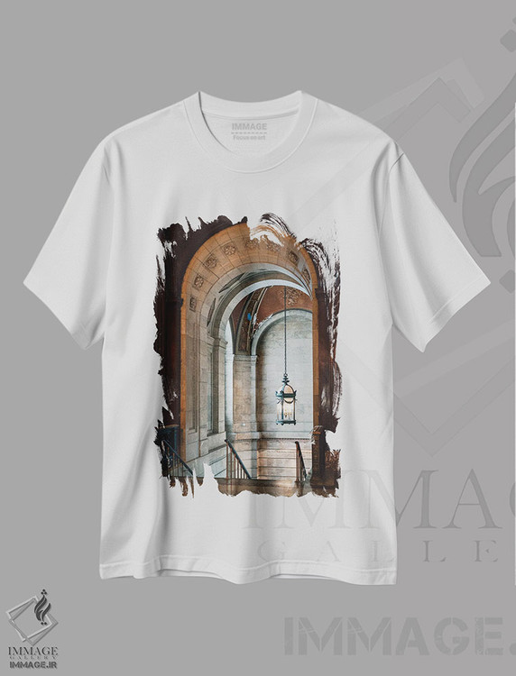 تیشرت طرح دار کتابخانه عمومی نیویورک II، مدیوم اثر جان بیلوس | immage.ir