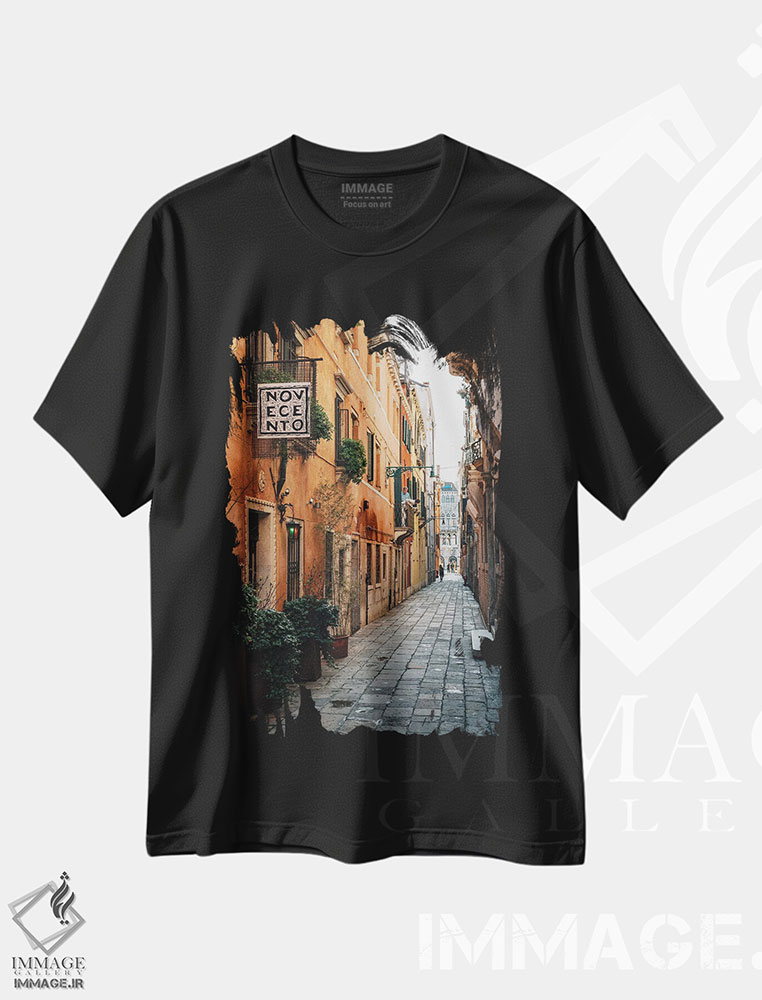 تیشرت طرح دار نووه چنتو، مدیوم اثر جان بیلوس | immage.ir