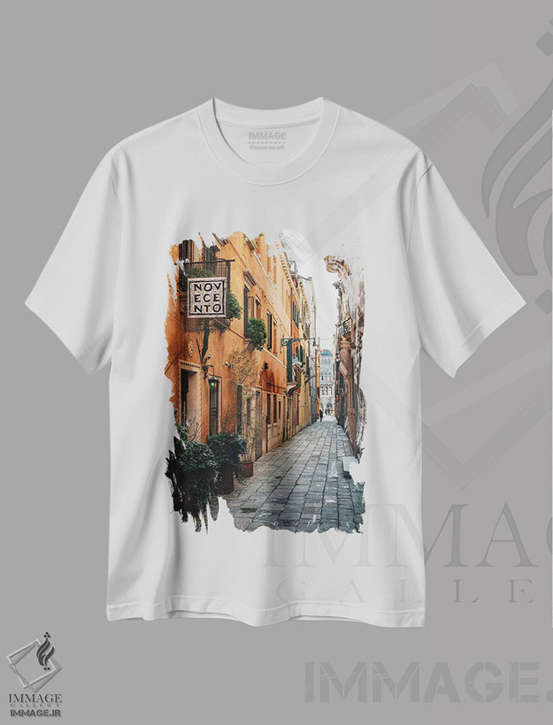 تیشرت طرح دار نووه چنتو، مدیوم اثر جان بیلوس | فروشگاه ایماژ