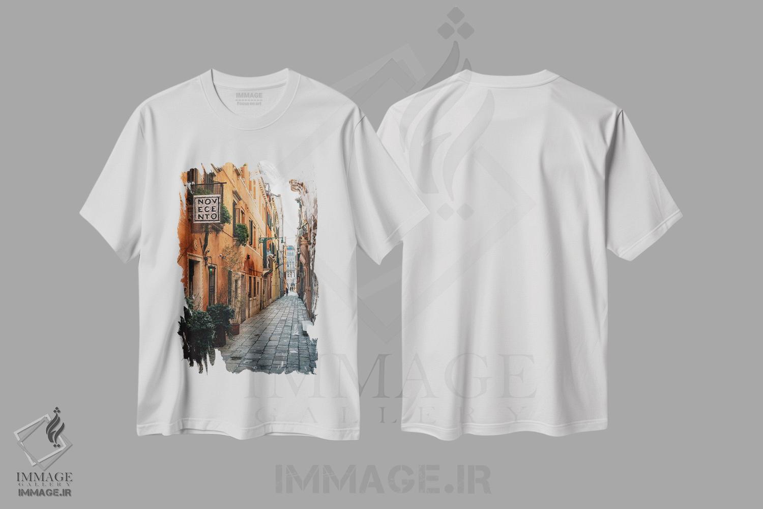 تیشرت طرح دار نووه چنتو، مدیوم اثر جان بیلوس | فروشگاه ایماژ