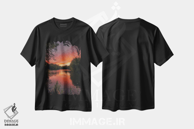 تیشرت طرح دار غروب پارک پراسپکت I، مدیوم اثر جان بیلوس | فروشگاه ایماژ