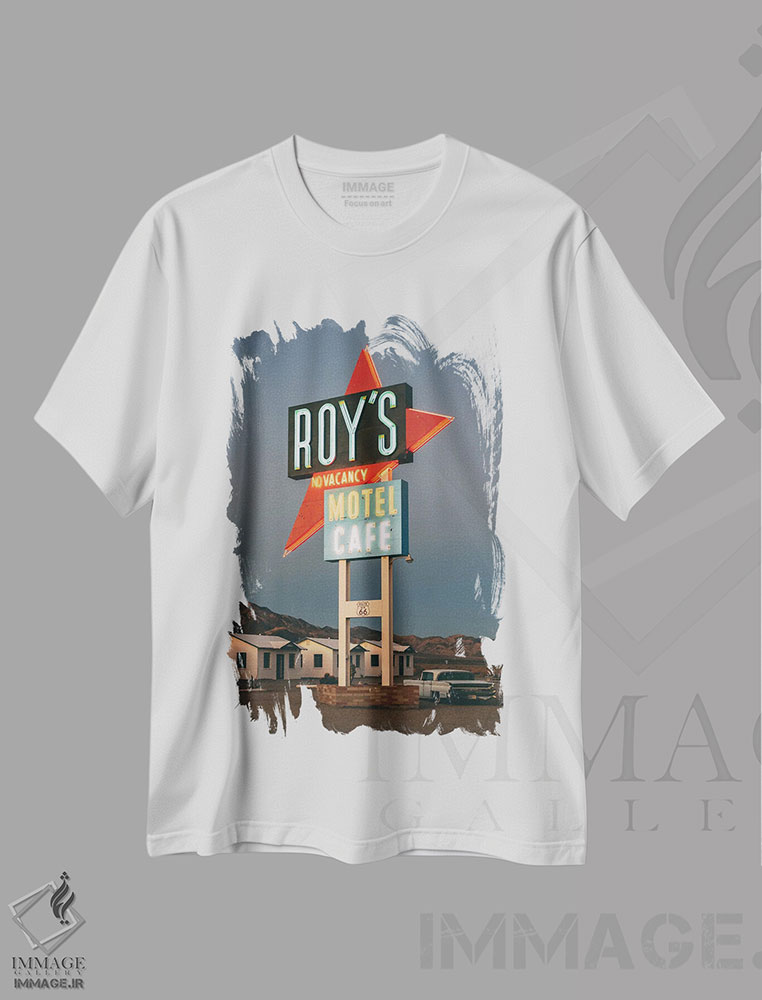 تیشرت طرح دار Amboy III,روی's در جاده ۶۶، آمبوی III، مدیوم اثر جان بیلوس | immage.ir