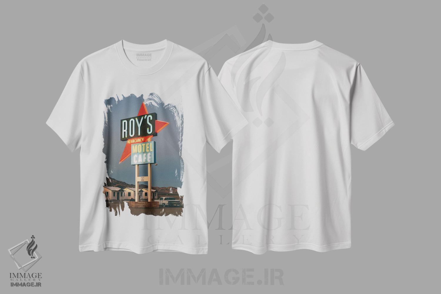 تیشرت طرح دار Amboy III,روی's در جاده ۶۶، آمبوی III، مدیوم اثر جان بیلوس | immage.ir