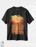 تیشرت طرح دار Sandy Hook I,غروب، سندی هوک I، دکور ساحلی اثر جان بیلوس | فروشگاه ایماژ