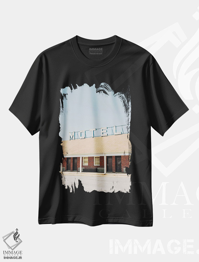 تیشرت طرح دار متل بلت وی I، تزئینی اثر جان بیلوس | فروشگاه ایماژ