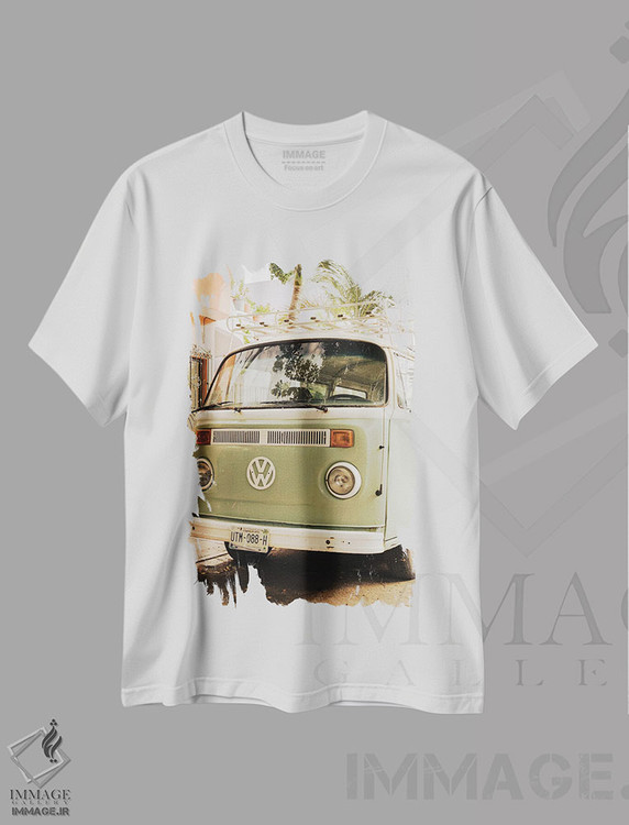 تیشرت طرح دار Tulum I,اتوبوس فولکس واگن، تولوم I، مدیوم اثر جان بیلوس | immage.ir
