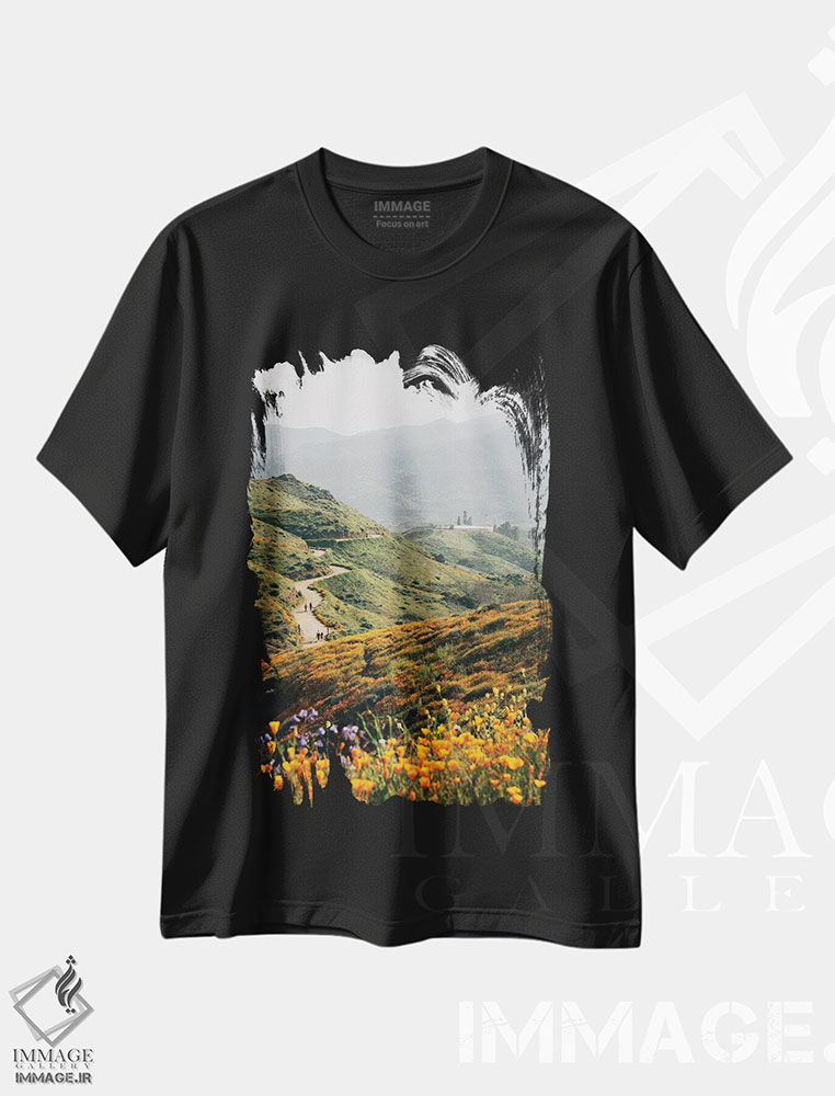 تیشرت طرح دار مسیر واکر کنیون I، مدیوم اثر جان بیلوس | immage.ir