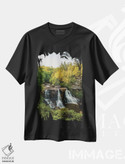 تیشرت طرح دار آبشار بلک واتر I، مدیوم اثر جان بیلوس | immage.ir