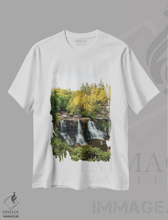 تیشرت طرح دار آبشار بلک واتر I، مدیوم اثر جان بیلوس | فروشگاه ایماژ
