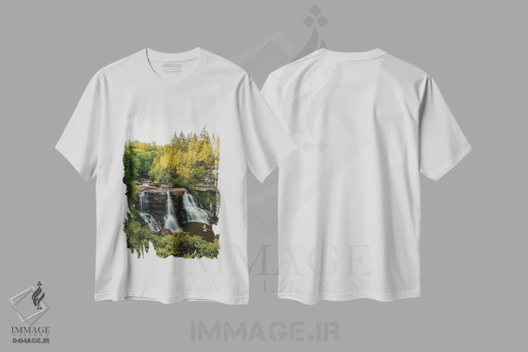 تیشرت طرح دار آبشار بلک واتر I، مدیوم اثر جان بیلوس | فروشگاه ایماژ